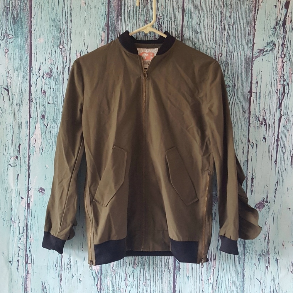 GB Gianni Bini Ruffled Bomber Jacket - Picture 5 of 7